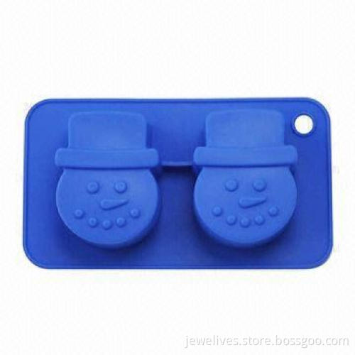 2-cavity Snowman Silicone Cake Molds